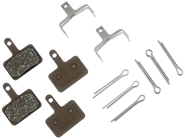 Pastillas de freno de disco de resina Shimano B05S con sus muelles