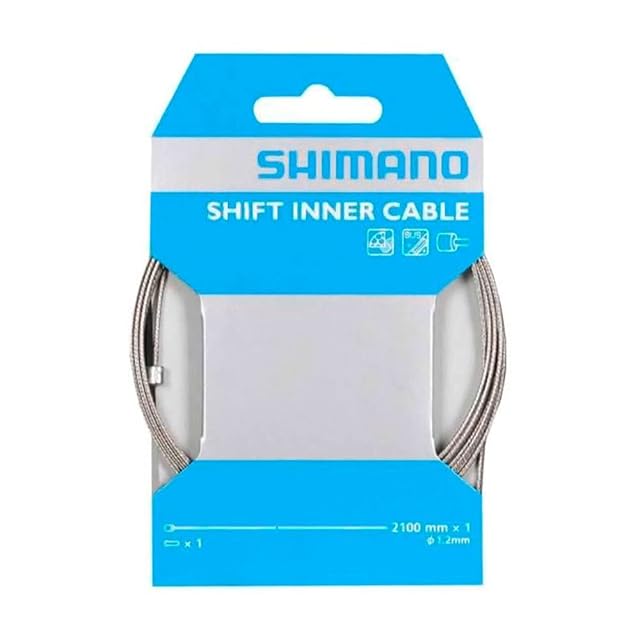 Cable de cambio Shimano enrollado con su tapón