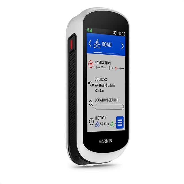 Ciclocomputador Garmin Edge Explore 2 mostrando una ruta en su pantalla táctil de 3 pulgadas