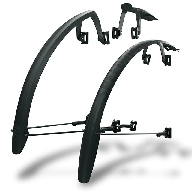 Juego de guardabarros SKS SPEEDROCKER montado en una bicicleta de gravel