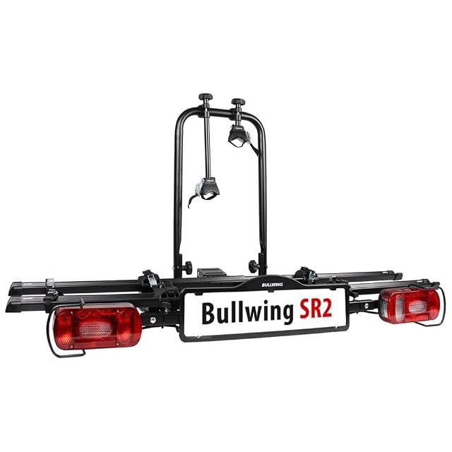 Portabicicletas de enganche Bullwing SR2 basculado para acceder al maletero