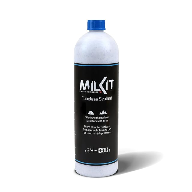 Botella de un litro de líquido sellante tubeless milKit